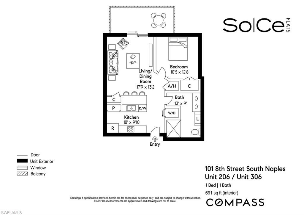 101 8th Street South, Unit 206 Naples, FL 34102 - Photo 8 of 26 a picture of a wall with a white wall and a painting