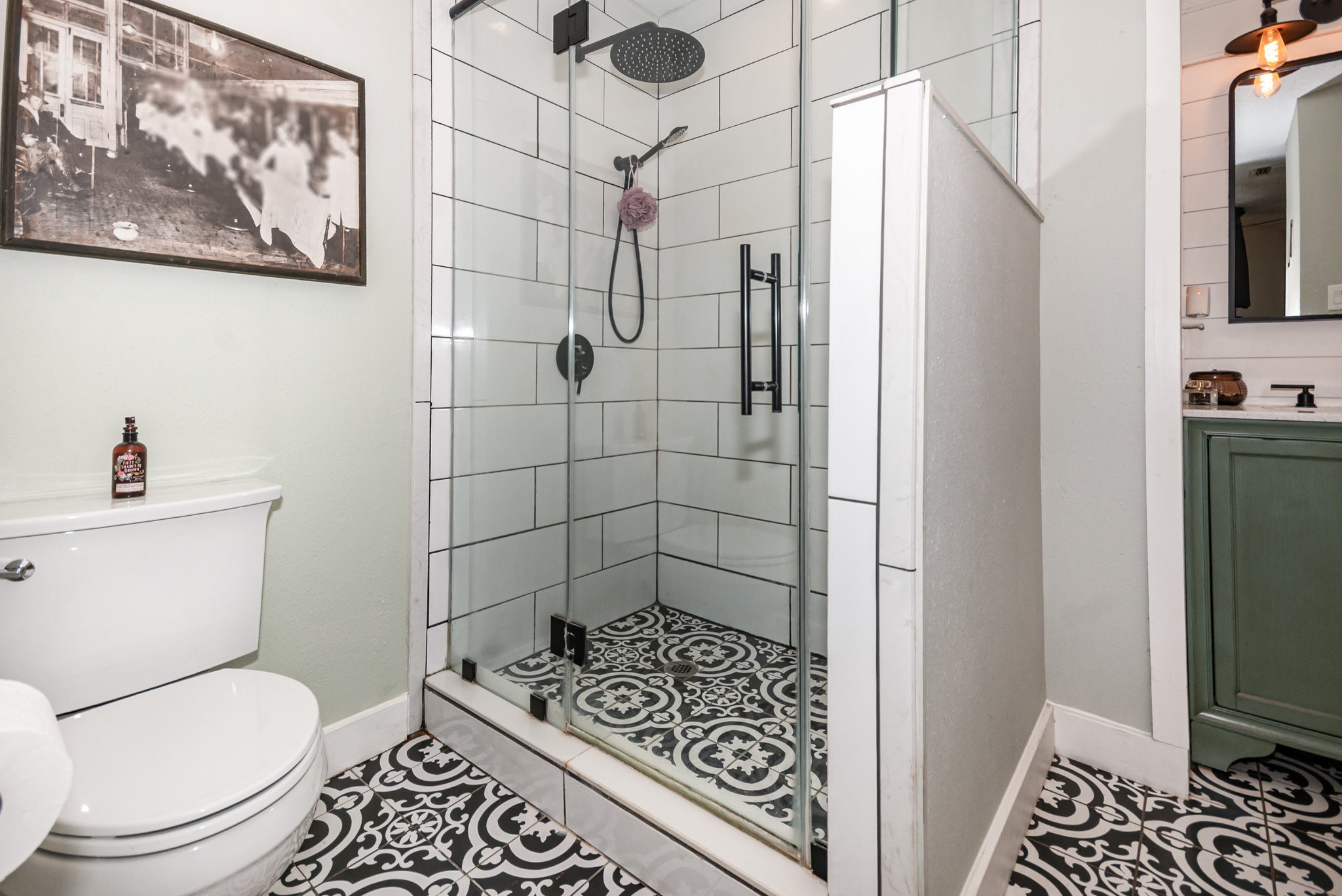 12009 Dannhaus Road Needville, TX 77461 - Photo 22 of 49 a bathroom with a toilet and a shower