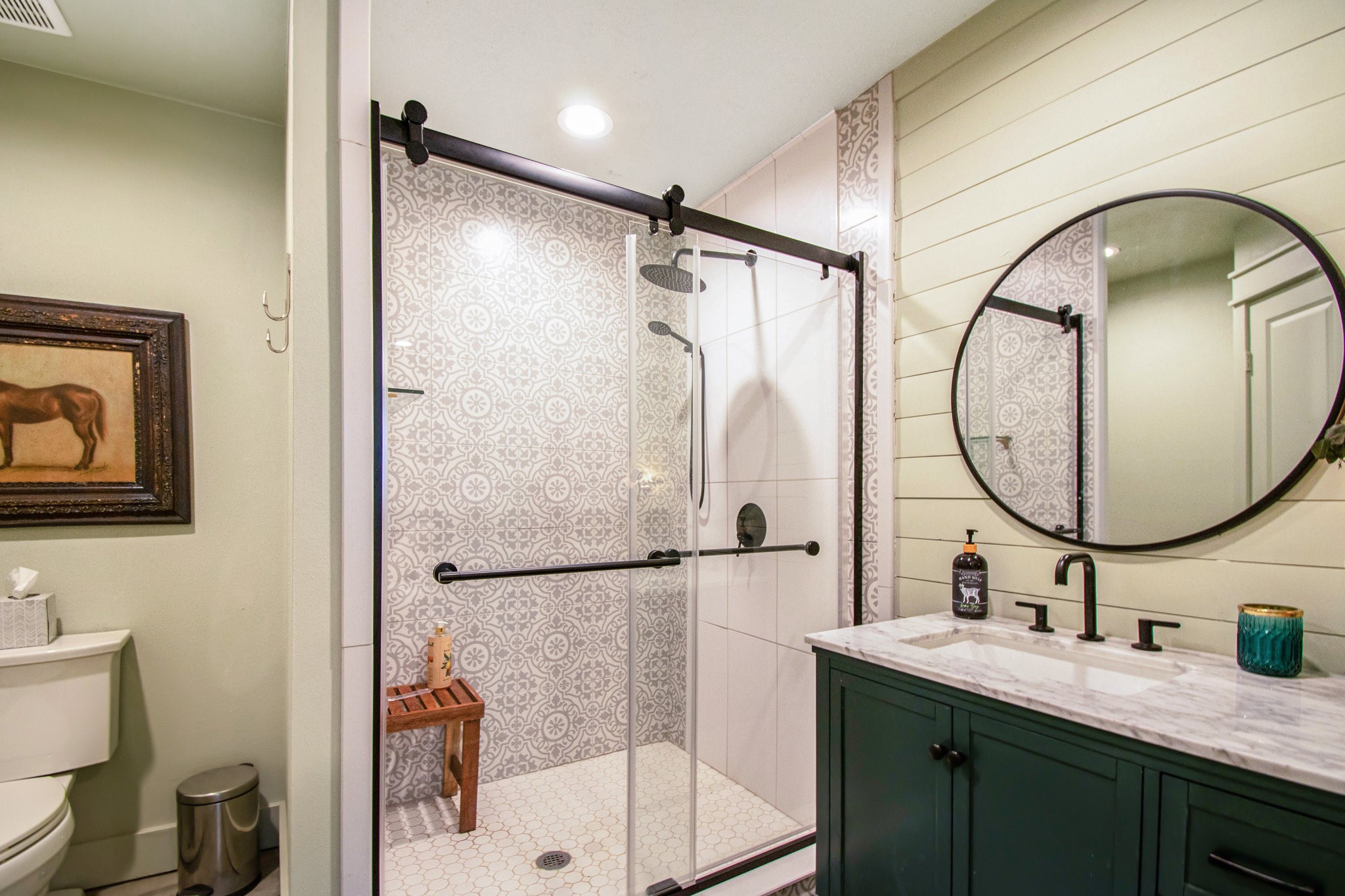 12009 Dannhaus Road Needville, TX 77461 - Photo 42 of 49 a bathroom with a sink mirror vanity and toilet