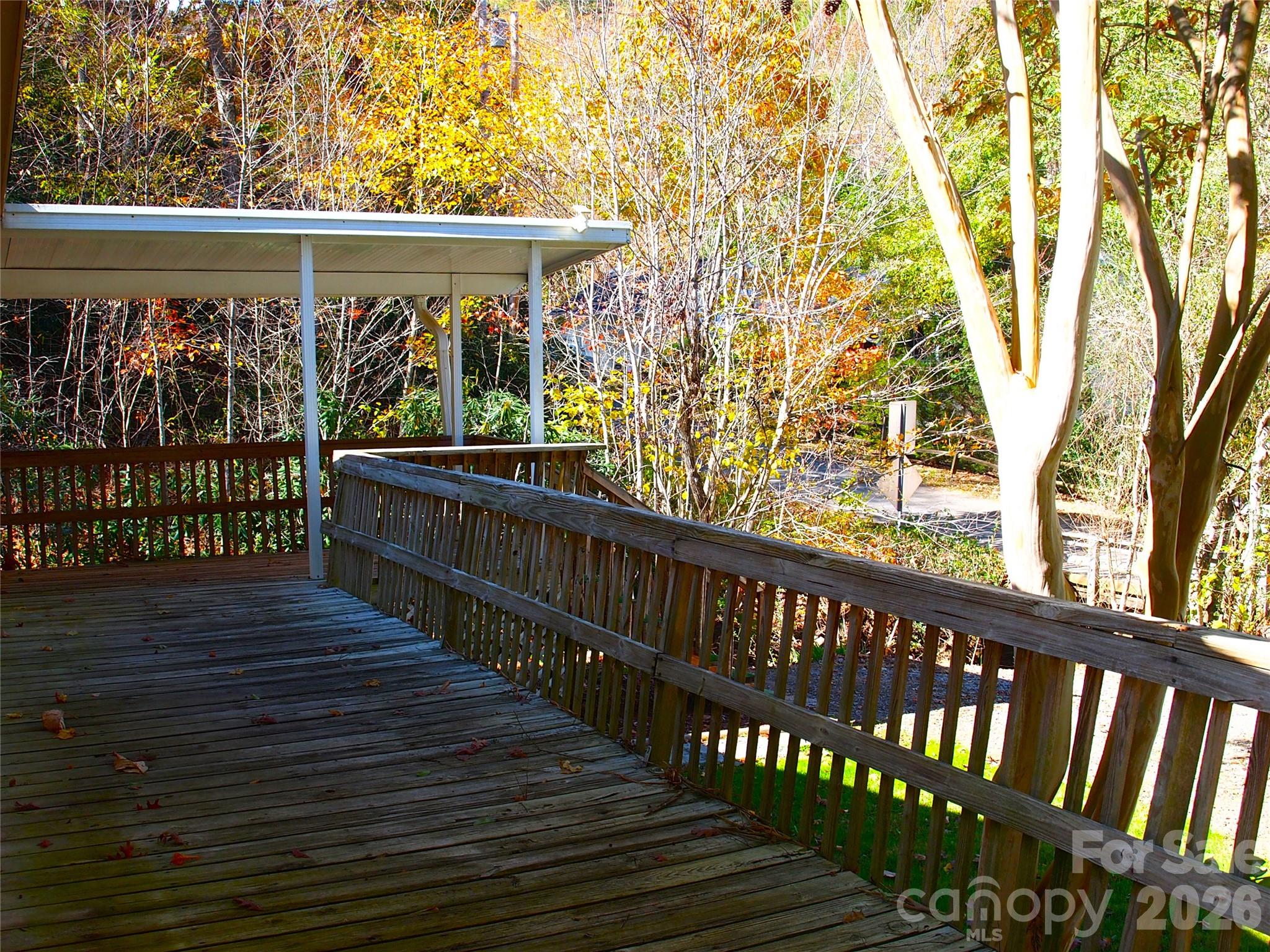 9 Smokey Cove Road Canton, NC 28716 - Photo 12 of 26 a view of wooden balcony