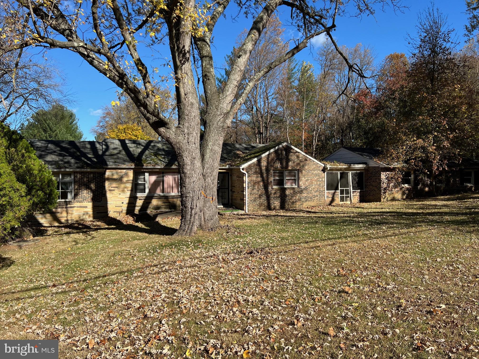 a house with trees in front of it