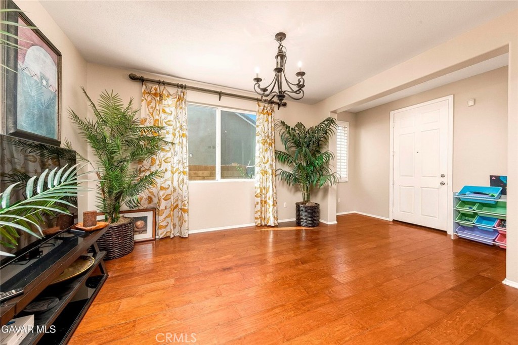 2158 Cypress Street Lancaster, CA 93535 - Photo 5 of 28 a view of an entryway with a chandelier
