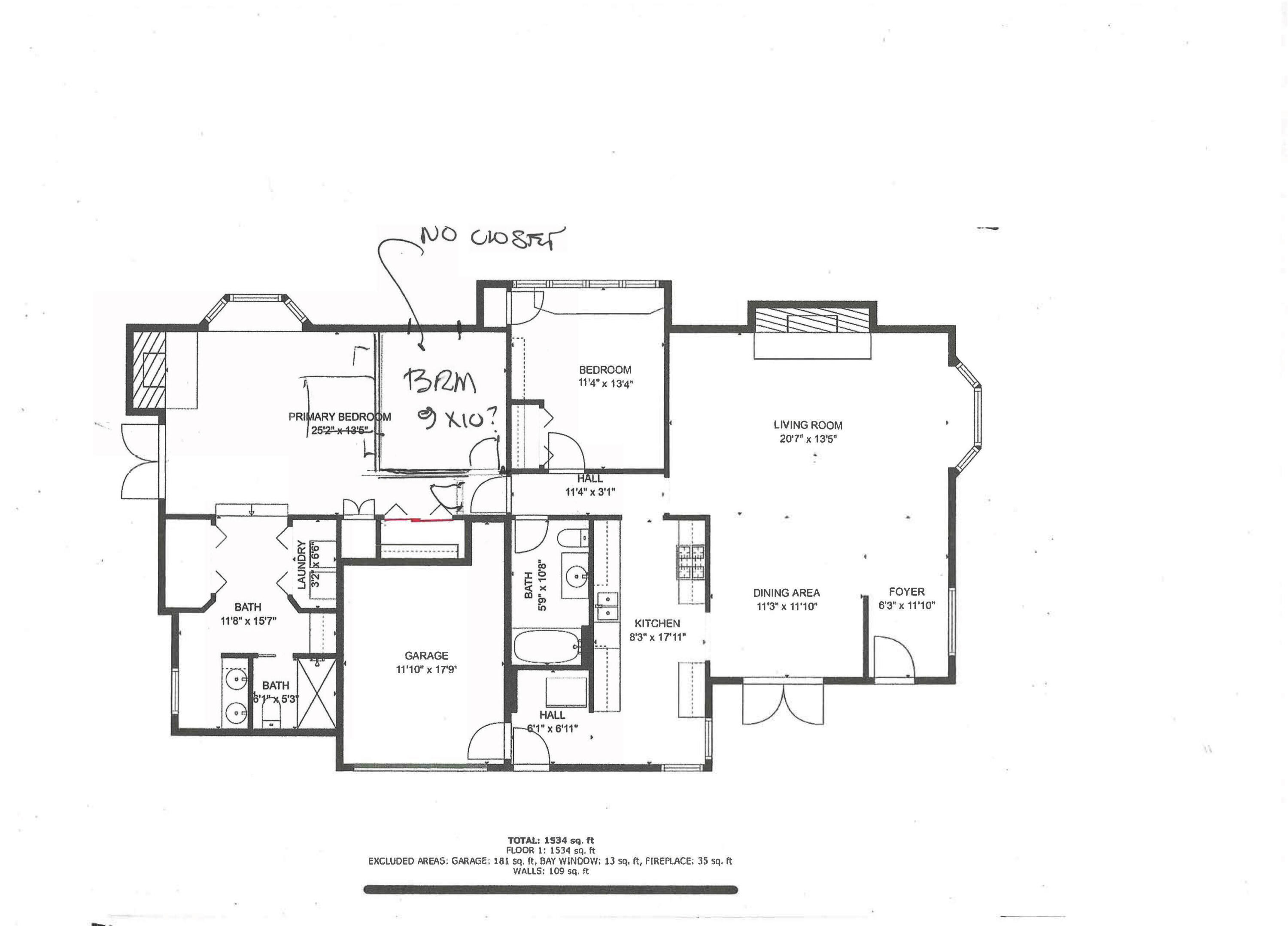 1330 West Valerio Street Santa Barbara, CA 93101 - Photo 31 of 31 Potential 3rd bed floorplan