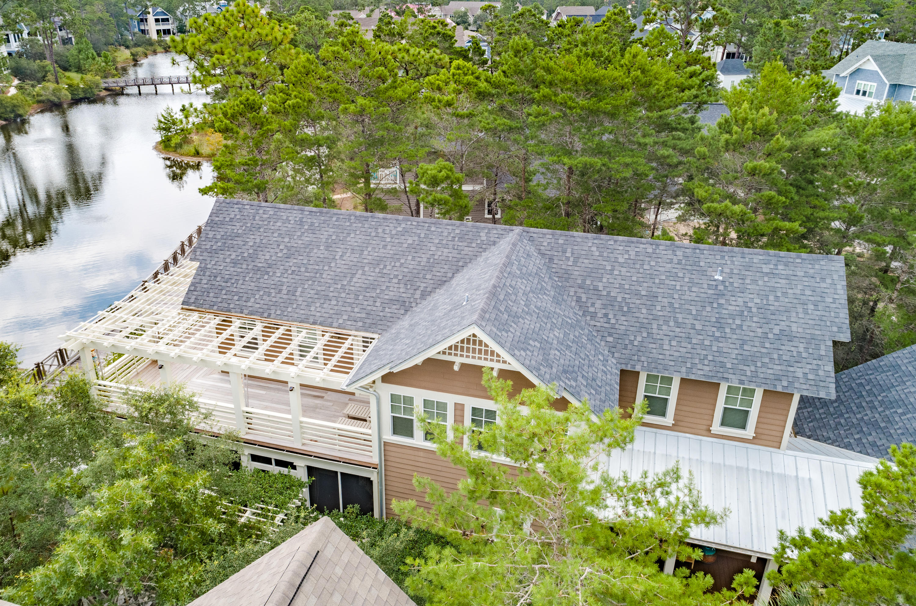 191 Plimsoll Way Santa Rosa Beach, FL 32459 - Photo 37 of 49 aerial view of a house with a yard and plants
