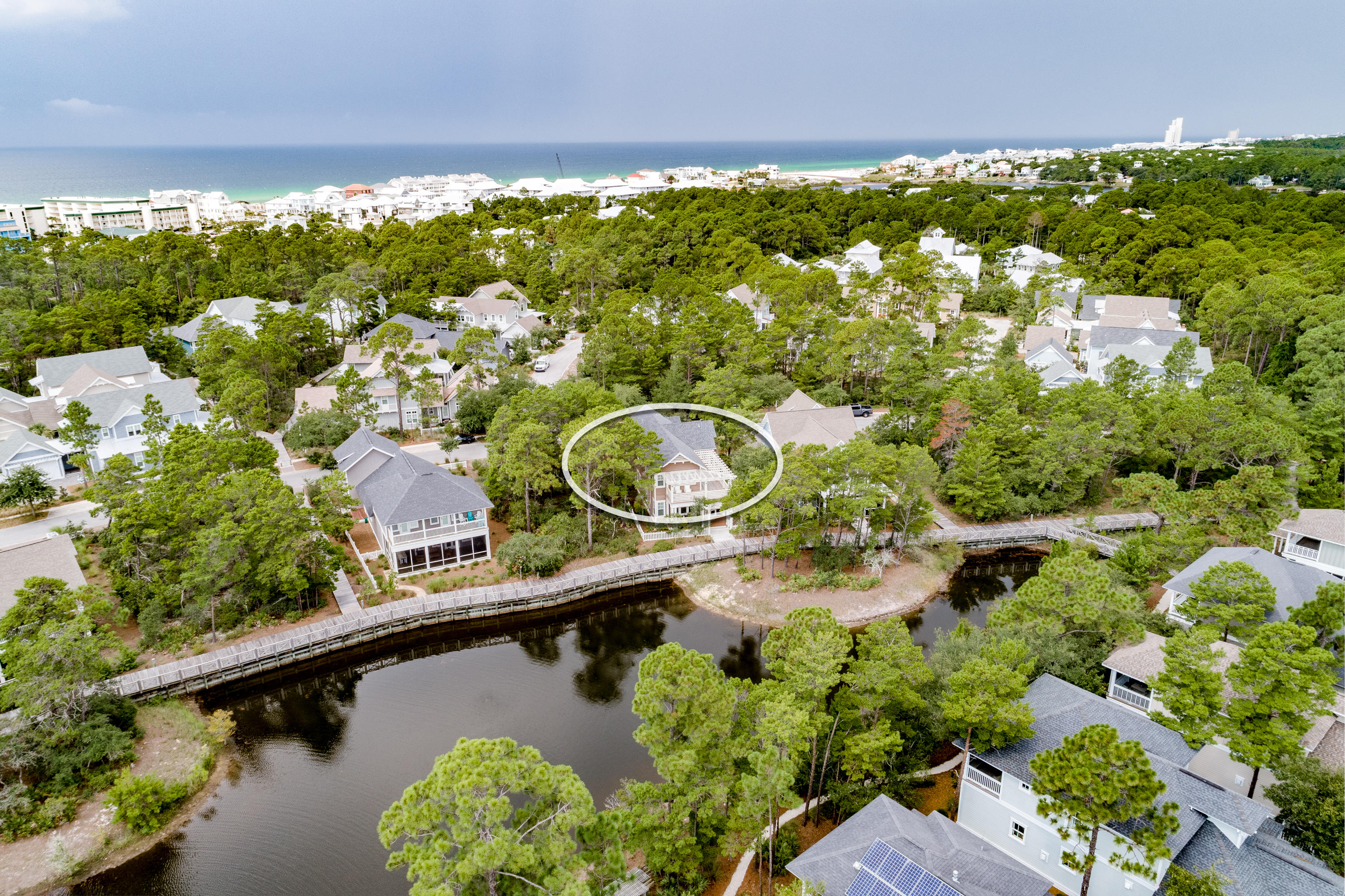 191 Plimsoll Way Santa Rosa Beach, FL 32459 - Photo 39 of 49 view of a lake with a city