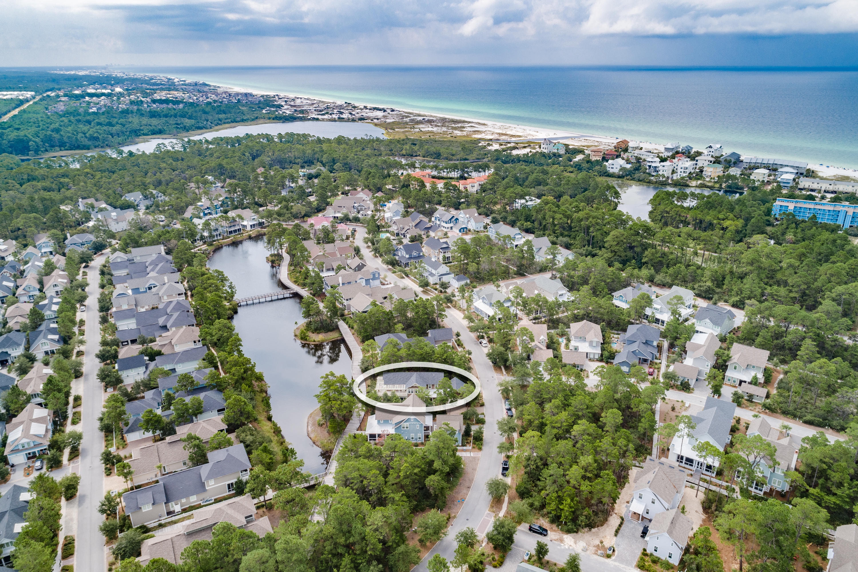 191 Plimsoll Way Santa Rosa Beach, FL 32459 - Photo 41 of 49 a view of a garden with a lake