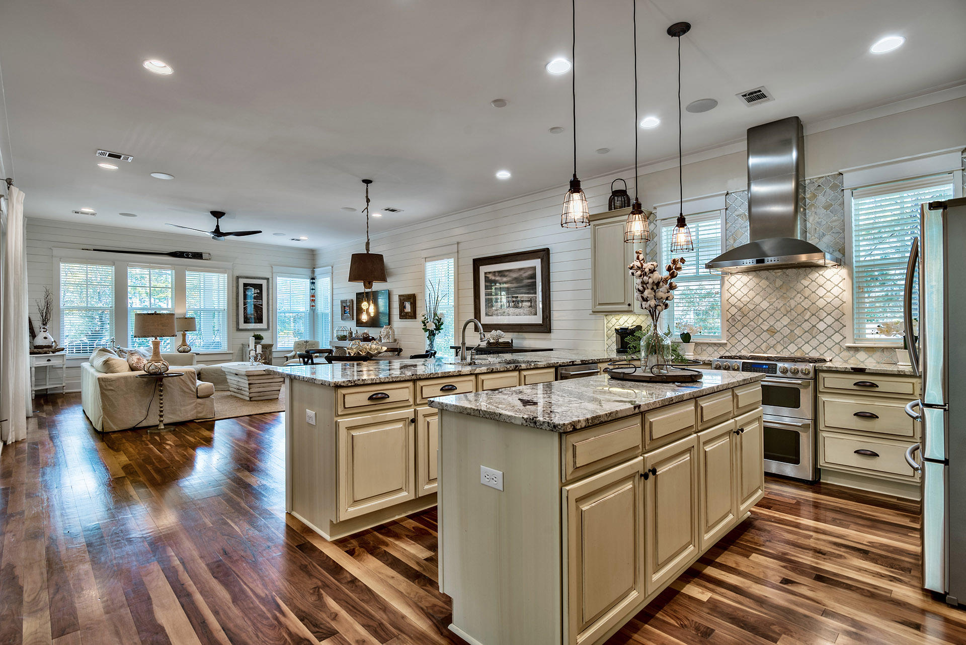 191 Plimsoll Way Santa Rosa Beach, FL 32459 - Photo 7 of 49 a kitchen with a stove and a wooden floor