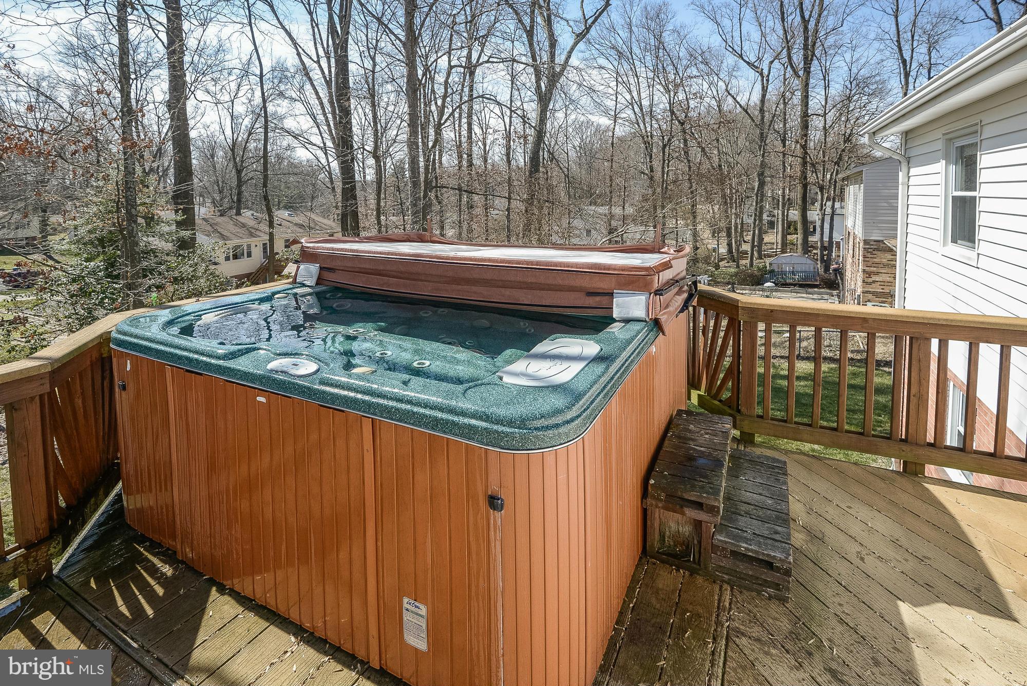 8307 Brixton Street Springfield, VA 22152 - Photo 10 of 30 Deck with hot tub