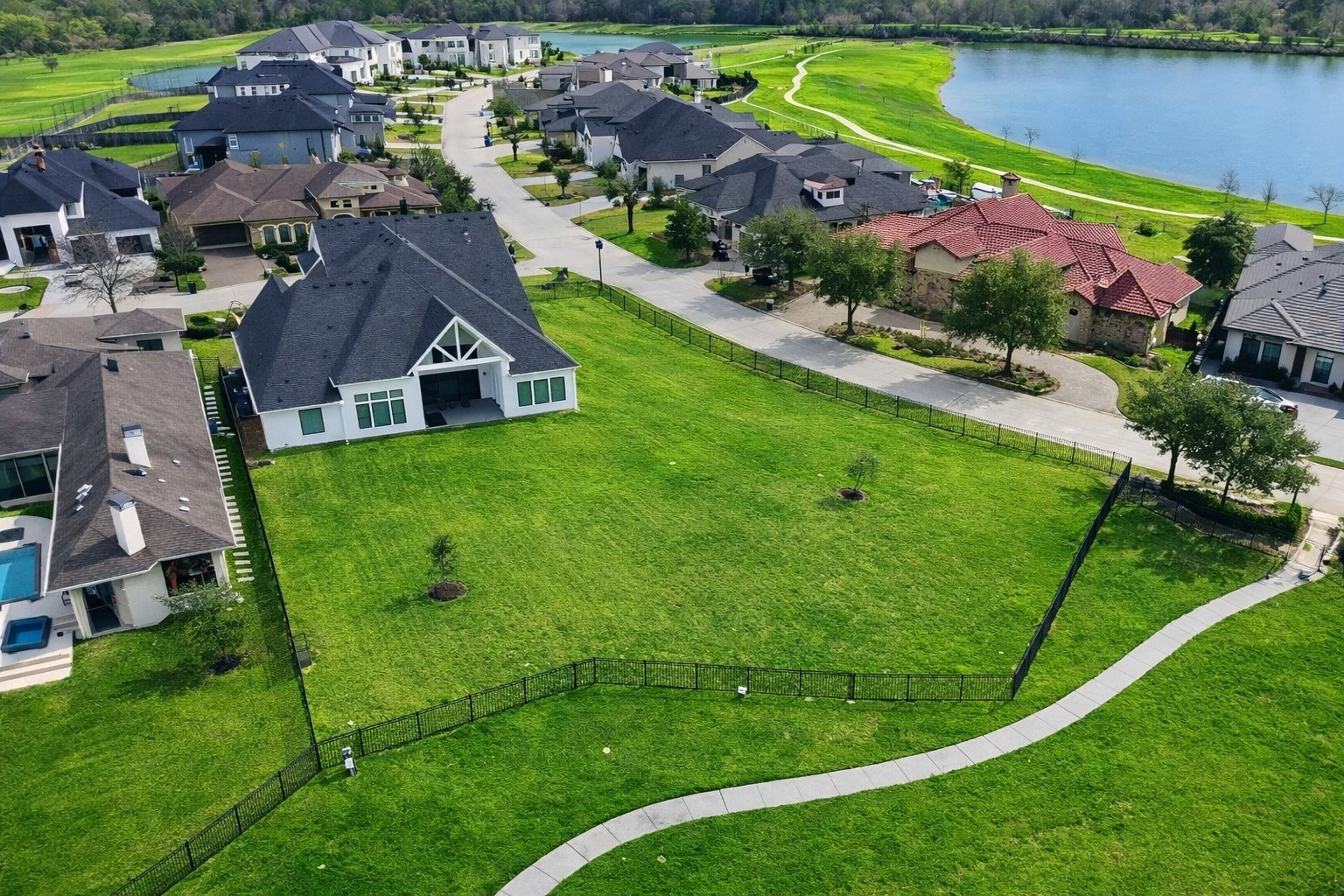 4903 Lagos Lagoon Way Spring, TX 77389 - Photo 48 of 49 Trail entrance is gated, but you have direct access from your iron fence!