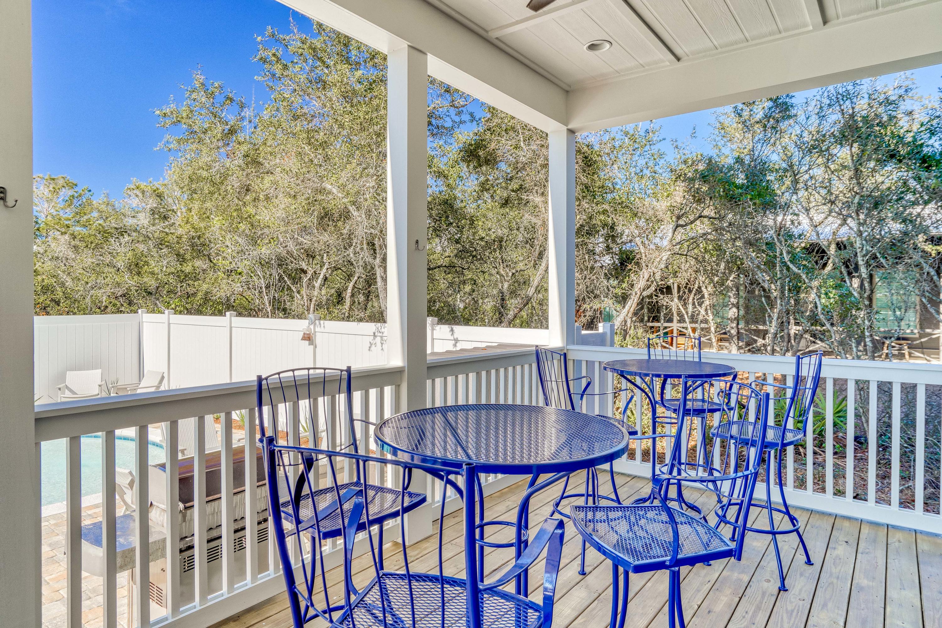 101 A St Inlet Beach Inlet Beach, FL 32461 - Photo 11 of 47 a view of a chairs and table in patio