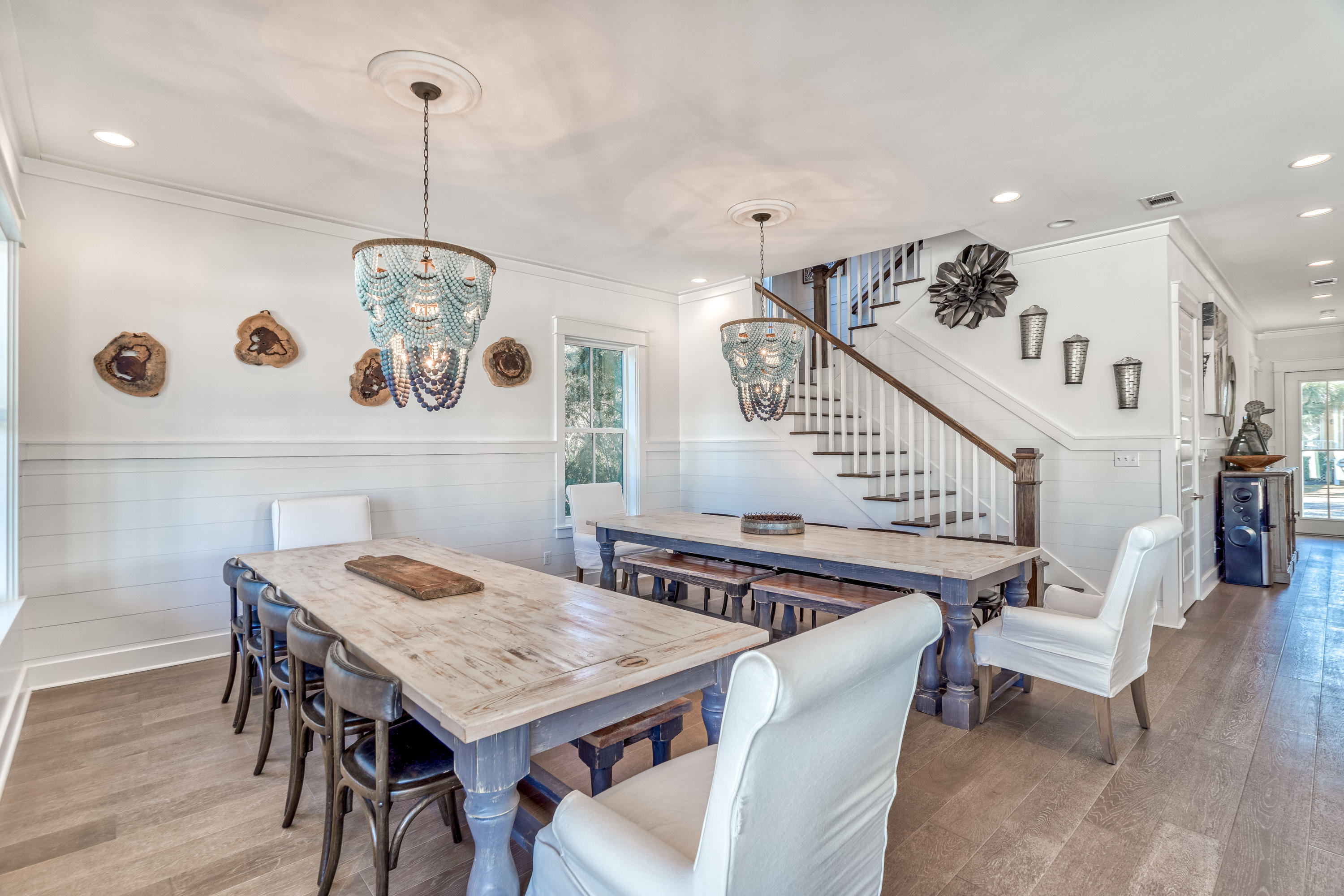 101 A St Inlet Beach Inlet Beach, FL 32461 - Photo 10 of 47 a view of a dining room with furniture and wooden floor