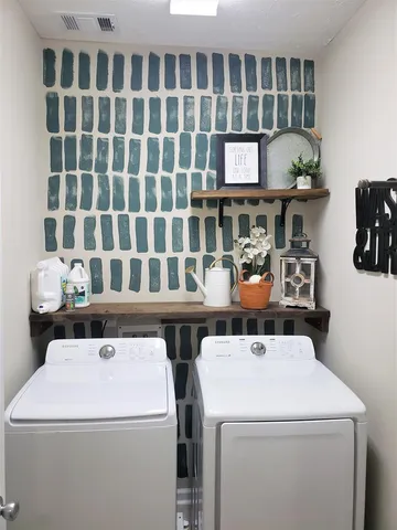 a bedroom with a bed and a closet