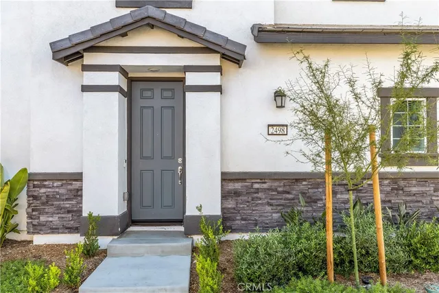 a view of front door of house