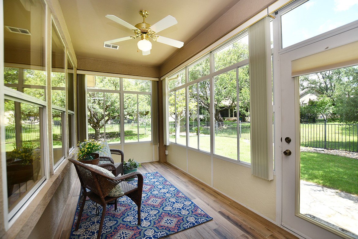114 Lone Star Drive Georgetown, TX 78633 - Photo 18 of 30 Perfect as additional living space, the enclosed porch makes a perfect spot for reading and relaxing.