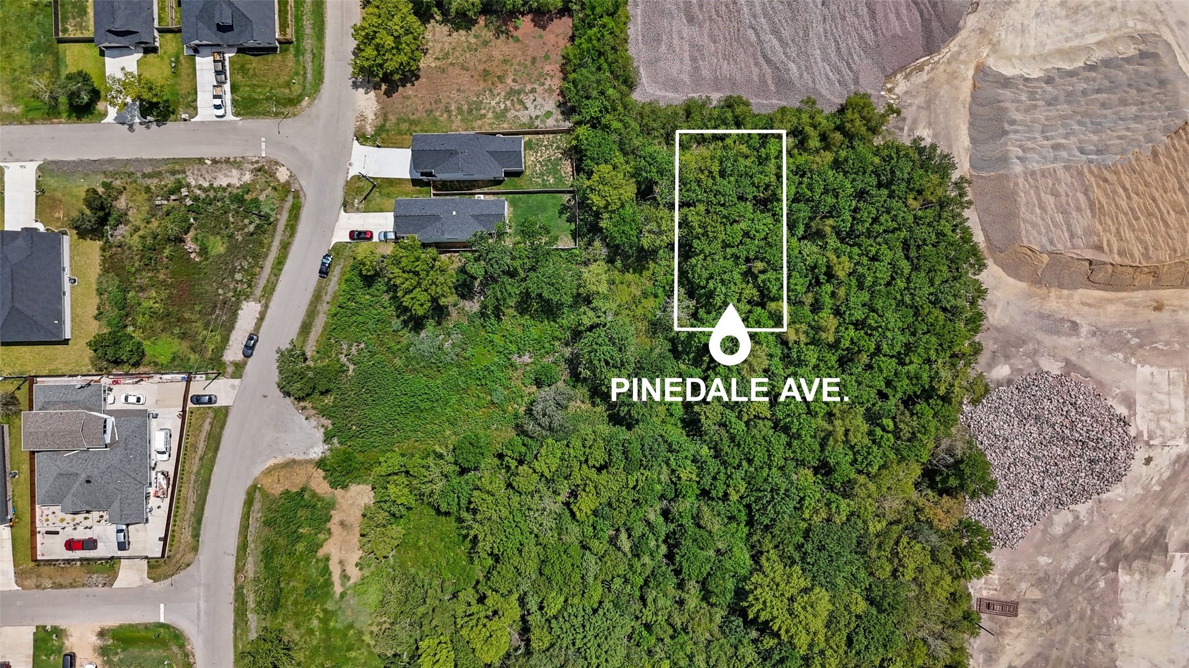 0 Pinedale Avenue Rosharon, TX 77583 - Photo 2 of 19 an aerial view of a house with a garden