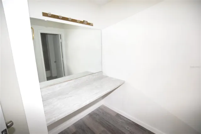 a view of wooden floor