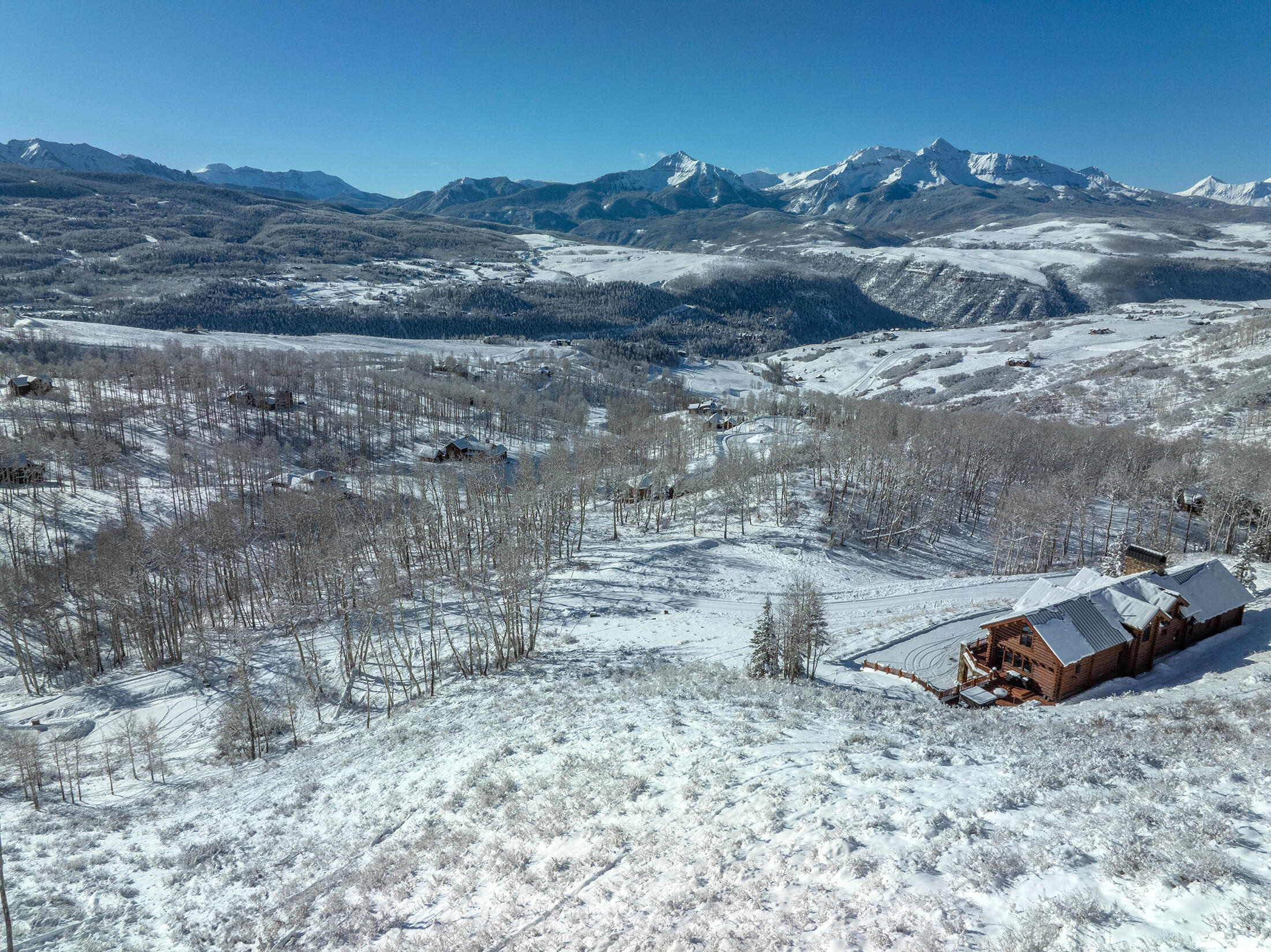 Tbd Tbd Christina's Way Telluride, CO 81435 - Photo 14 of 17 a view of a dry yard with wooden floor and mountain view