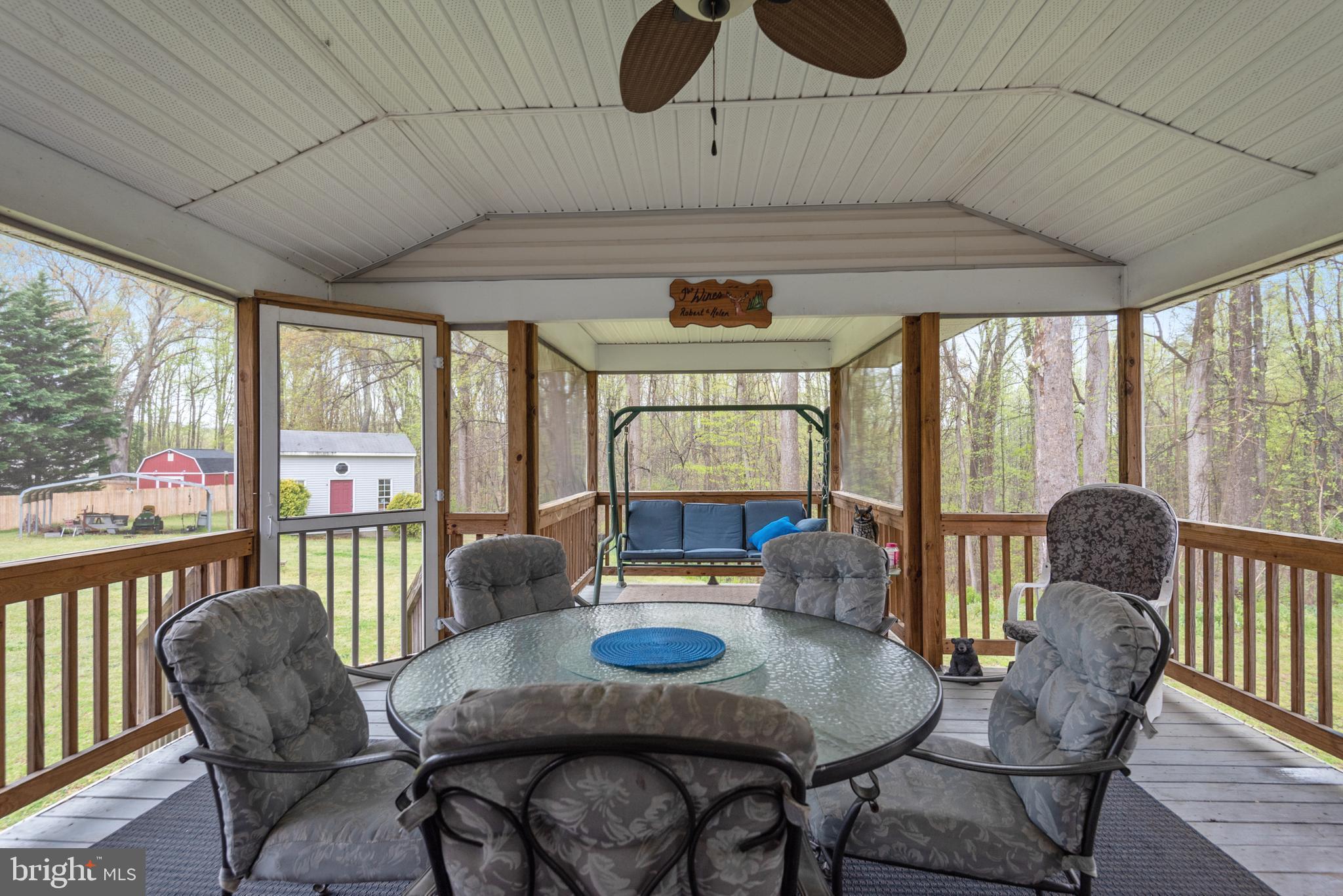 9291 Caledon Road King George, VA 22485 - Photo 4 of 16 Screened Porch w/ceiling fan...sit back and enjoy!