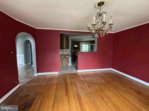 2820 Hillcrest Road Drexel Hill, PA 19026 - Photo 6 of 9 a view of a room with a chandelier