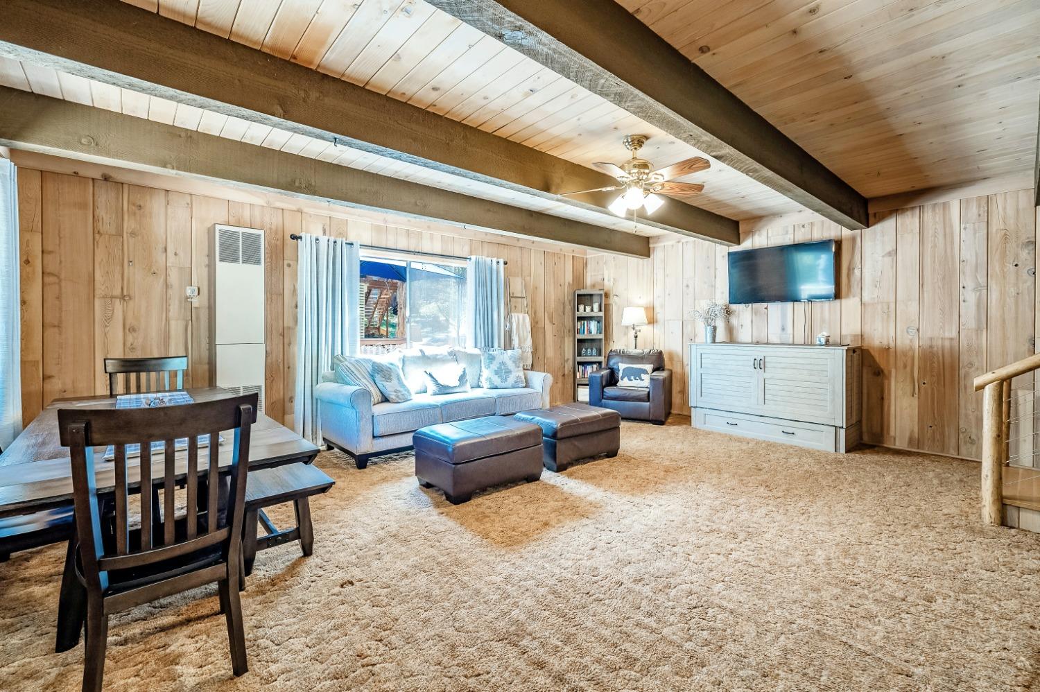 41277 Timber Drive Shaver Lake, CA 93664 - Photo 9 of 24 a living room with furniture and a large window