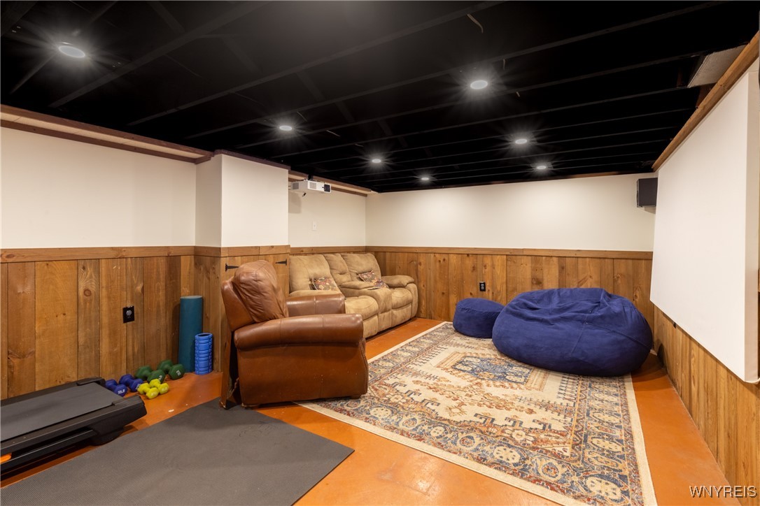 390 Brookshire Road Porter, NY 14174 - Photo 46 of 50 The basement offers a perfect area for movie night