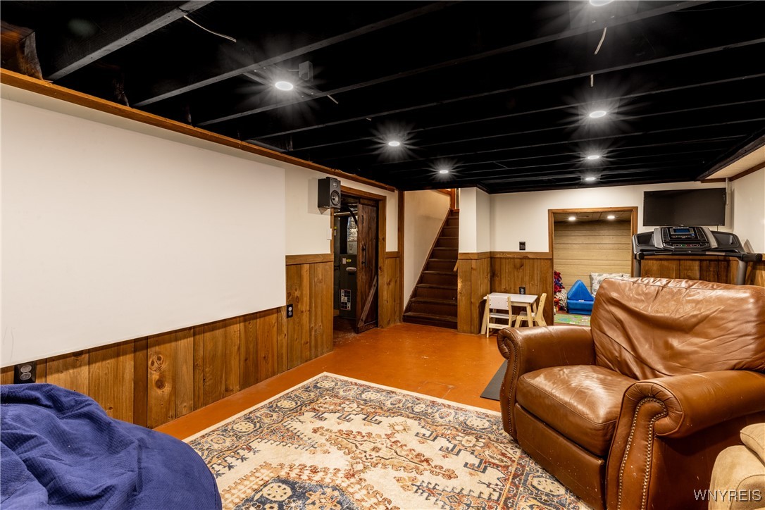 390 Brookshire Road Porter, NY 14174 - Photo 47 of 50 A newly installed barn door separates the partiall