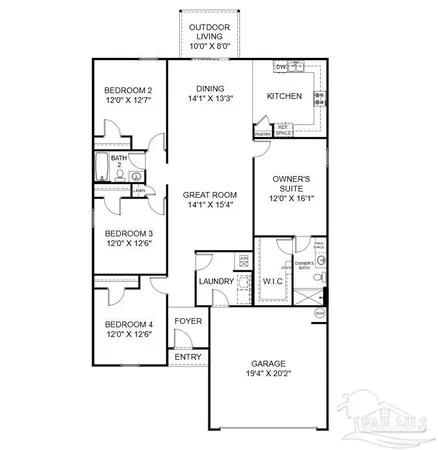 $333,990 | 3577 Bay Magnolia Way, Pace, FL 32571