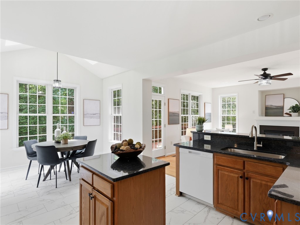 5707 Stephens Point Court Chester, VA 23831 - Photo 19 of 39 Kitchen with center island looking onto Breakfast
