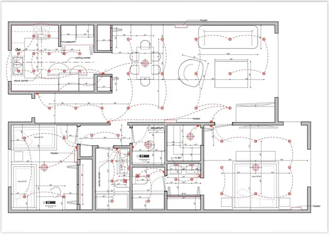 a black and white photo of a room