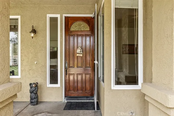 a view of front door of house