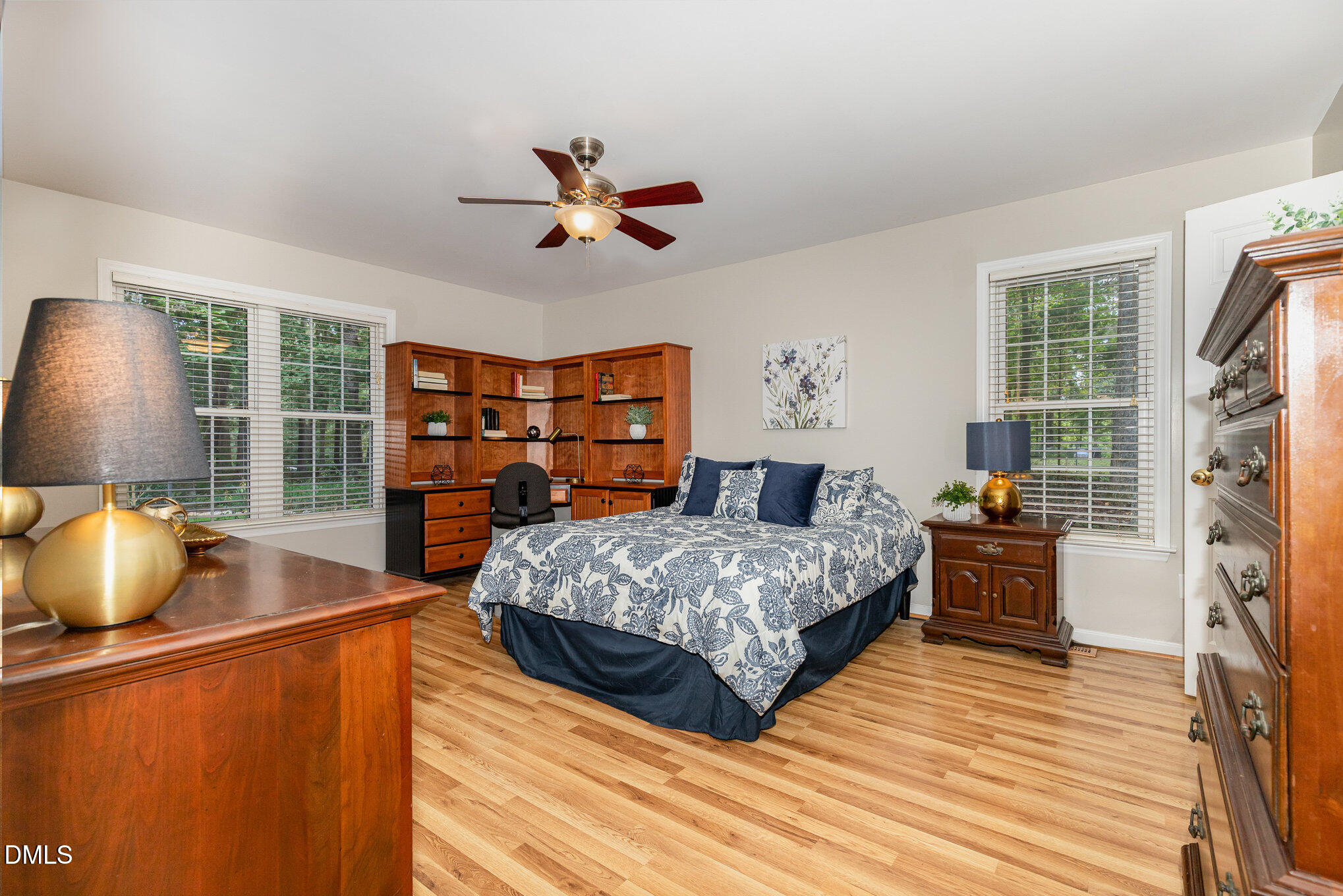127 Cobble Brook Drive Rougemont, NC 27572 - Photo 11 of 48 a bedroom with a bed and wooden floor