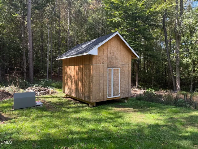 a view of a chairs in a room