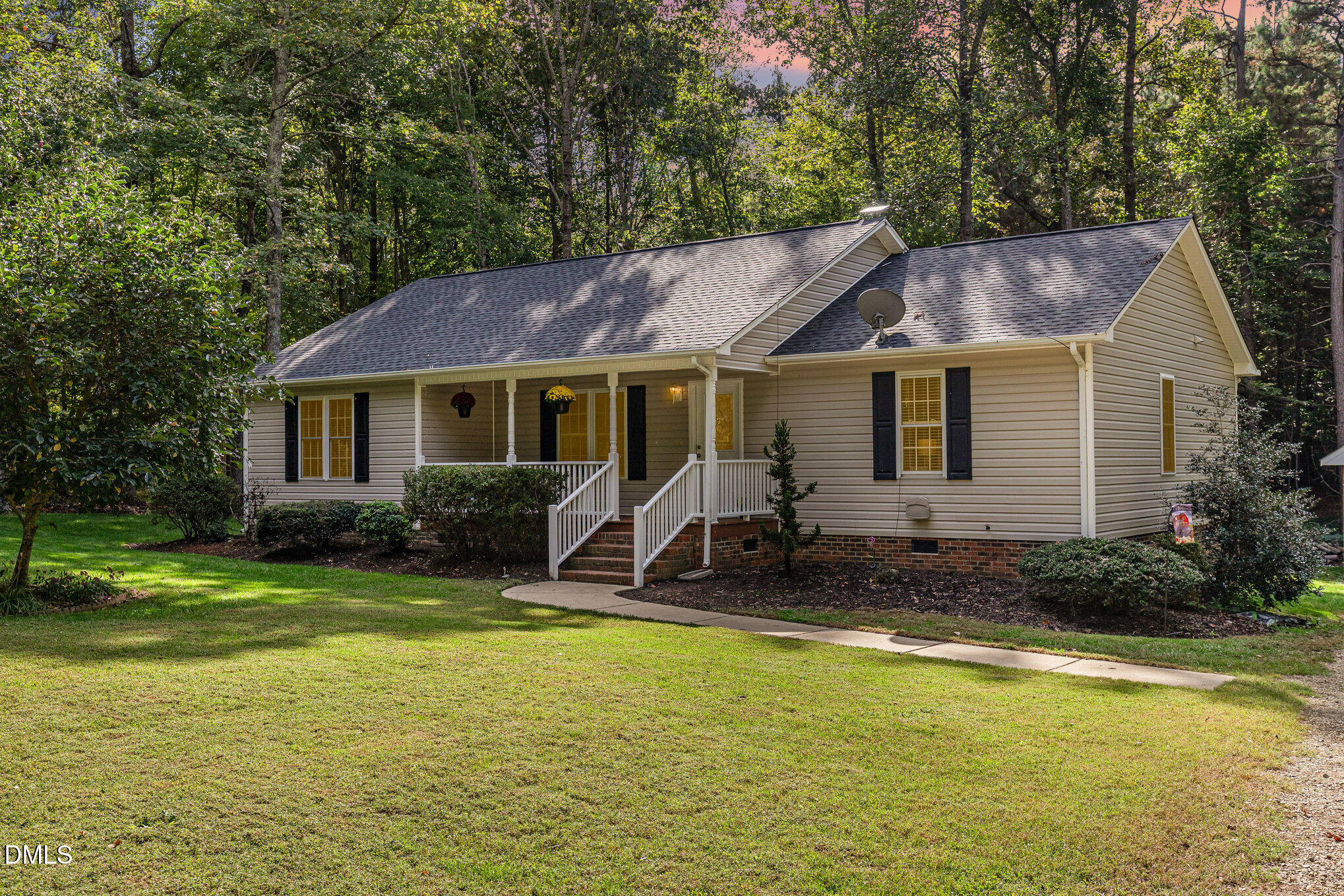 127 Cobble Brook Drive Rougemont, NC 27572 - Photo 36 of 48 a house view with a garden space