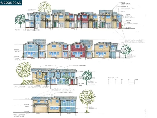 a front view of a building