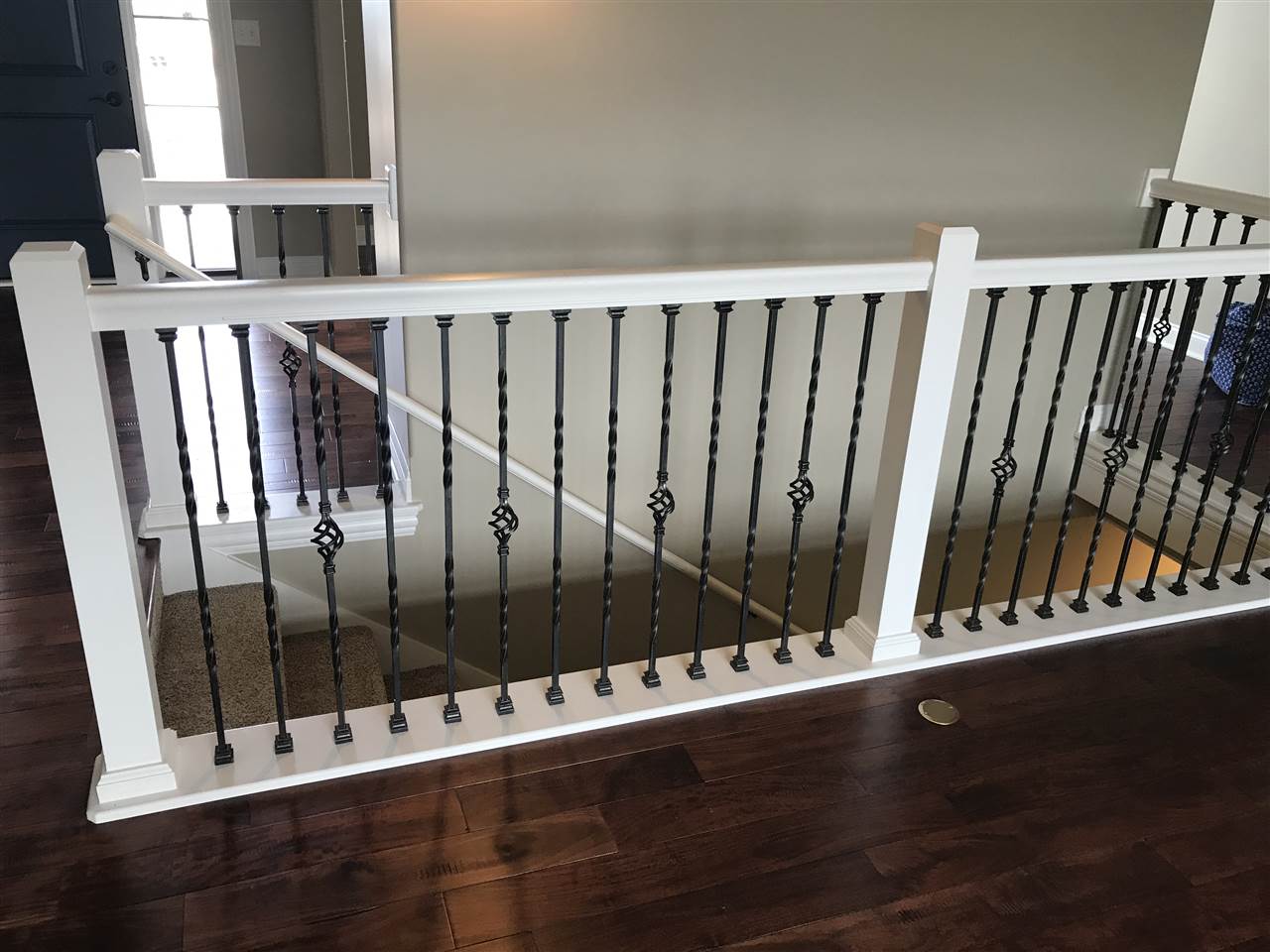 2840 Hamson Way Belvidere, IL 61008 - Photo 18 of 24 a view of staircase with wooden floor