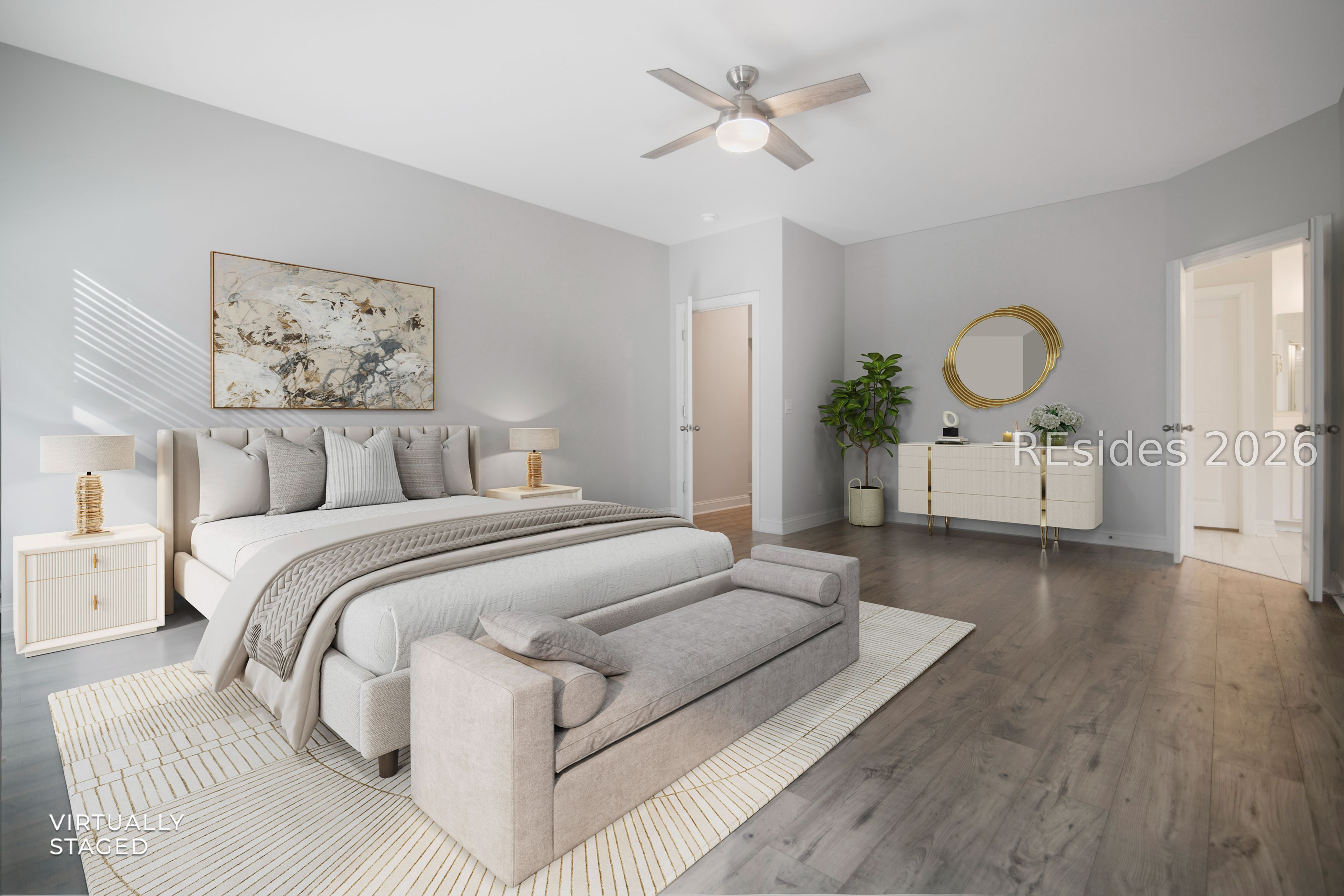 70 Runner Stone Road Bluffton, SC 29909 - Photo 7 of 65 Virtually staged Master bedroom