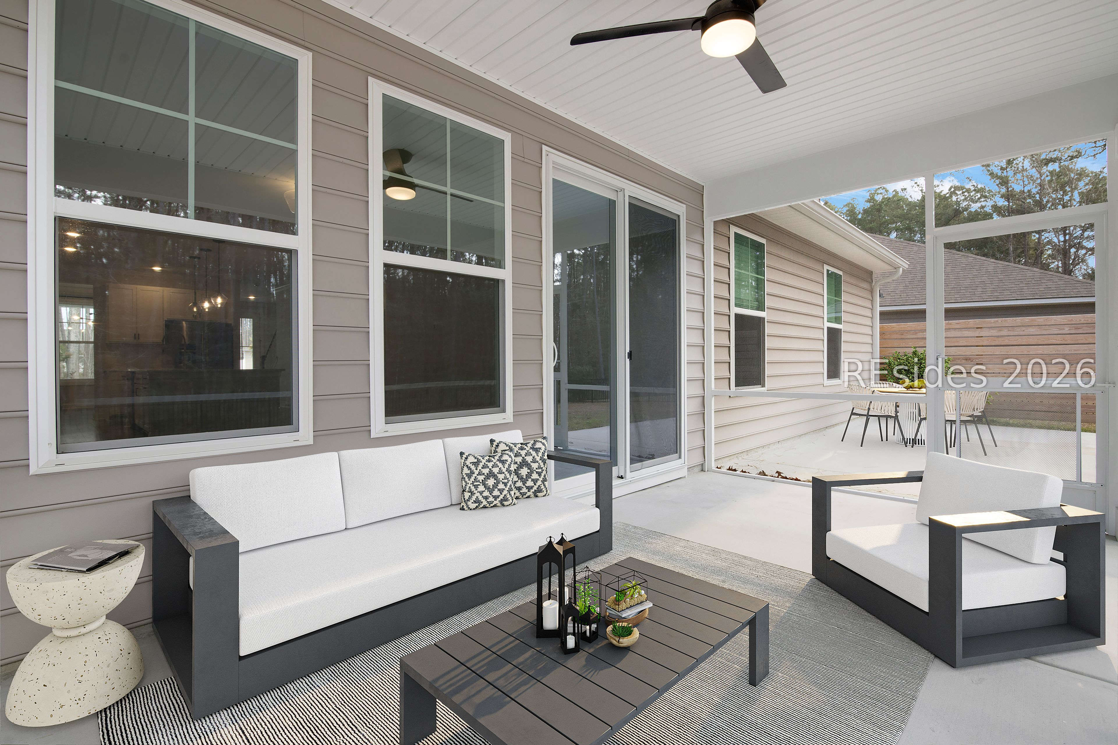 70 Runner Stone Road Bluffton, SC 29909 - Photo 9 of 65 Virtually staged screened in patio