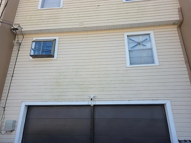 a view of a door of a house