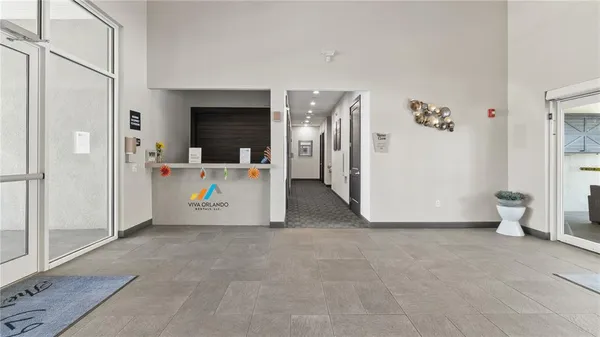 a view of an empty room