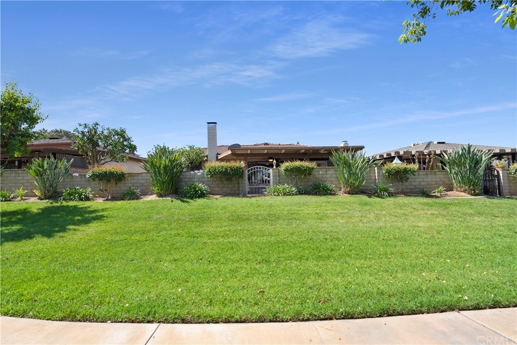 5965 Maybrook Circle Riverside, CA 92506 - Photo 32 of 34 a view of a big yard with potted plants and large tree