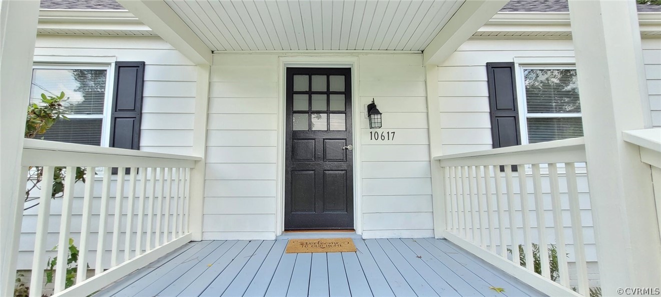 10617 Reams Road Chesterfield, VA 23236 - Photo 5 of 34 front view of a house with a glass door