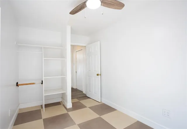 a view of an empty room