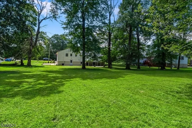 a view of a trees in front of a house