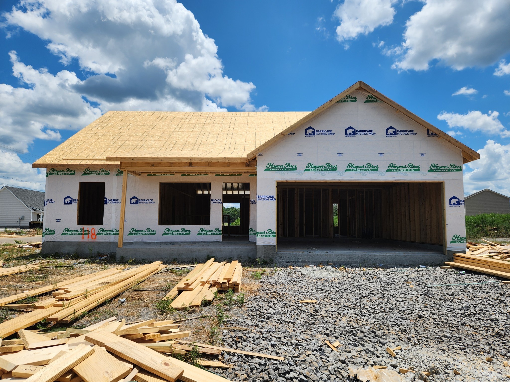 2112 Red Barn Road Christiana, TN 37037 - Photo 5 of 67 Lot 118 Valley Farms has been framed so Buyers can Walk through to see this Great House Plan with 3 Bedrooms and 2 Baths on the Main Level.