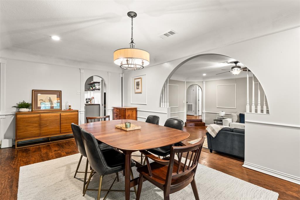 3116 Alexander Avenue Waco, TX 76708 - Photo 10 of 40 a view of a dining room with furniture and wooden floor
