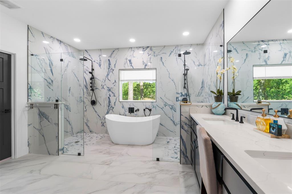 265 Shadow Oaks Streetman, TX 75859 - Photo 23 of 40 primary bath with tub and doubl shower