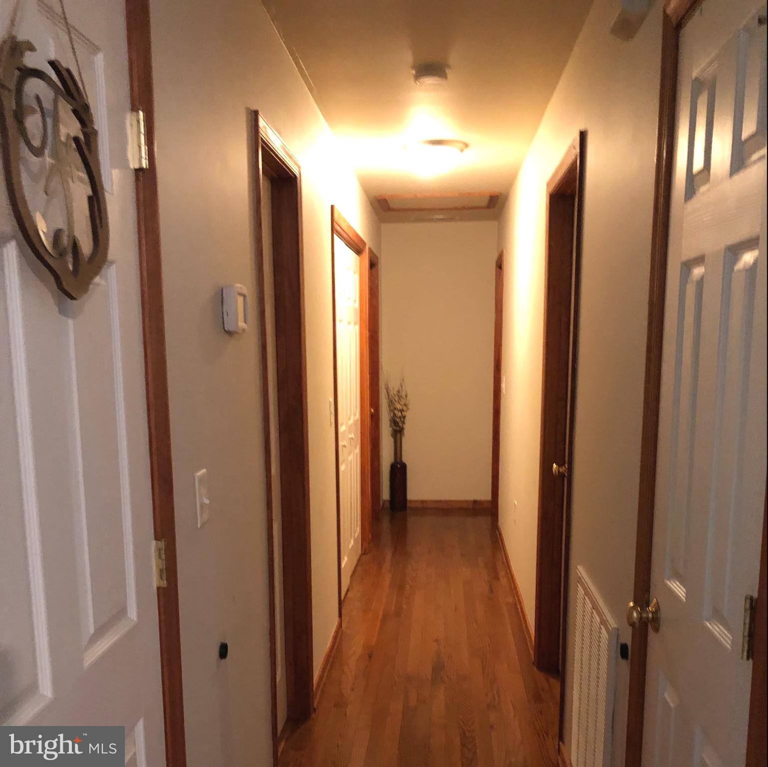 10000 Hollo Way Partlow, VA 22534 - Photo 17 of 47 Hardwood Flooring in Hallway & stained trim