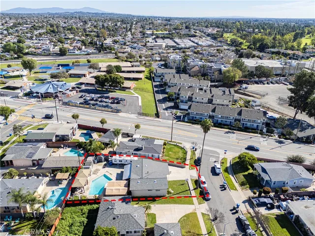 an aerial view of a city