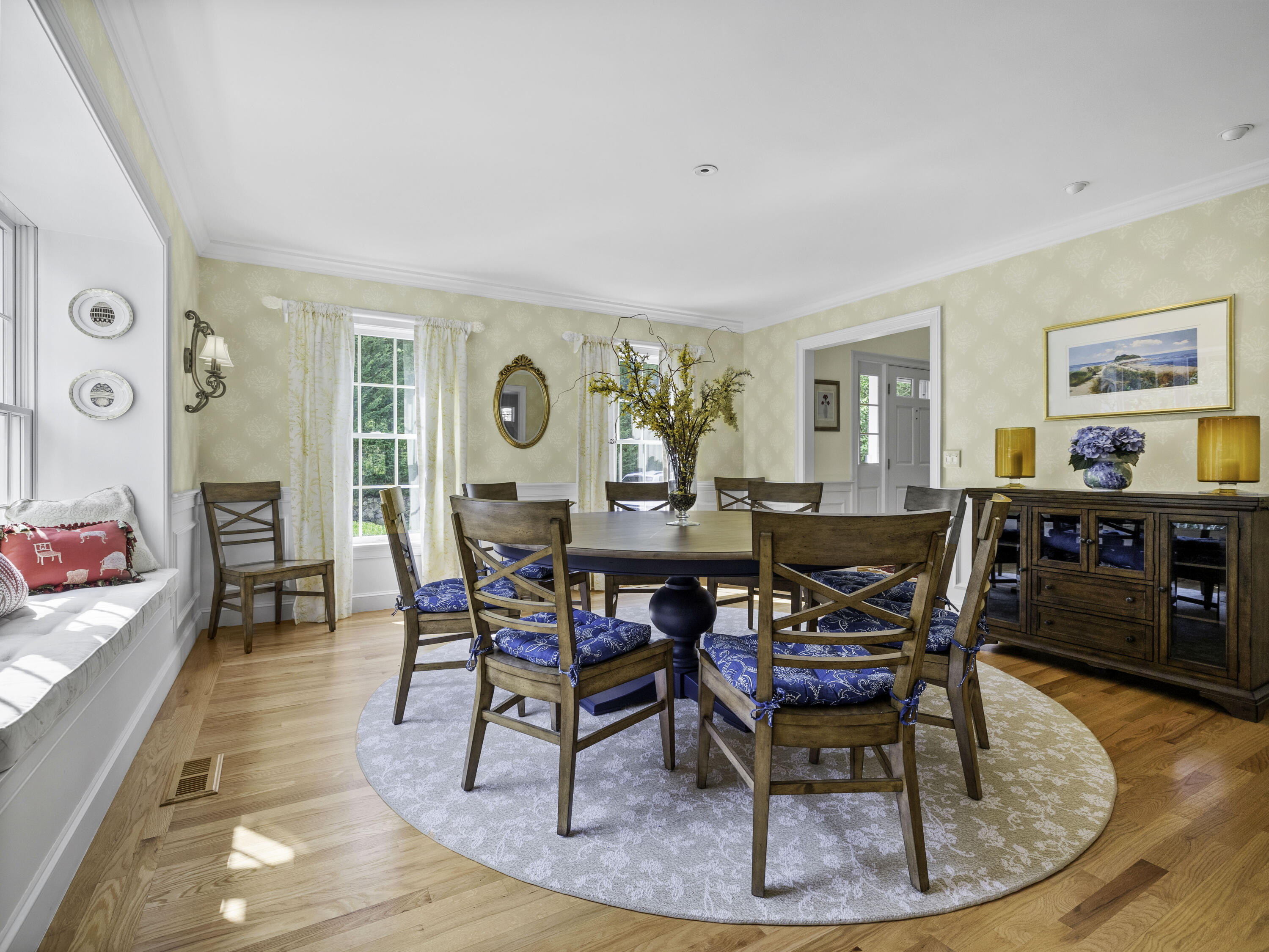 405 Baxter Neck Road Marstons Mills, MA 02648 - Photo 6 of 36 a dining room with furniture and wooden floor