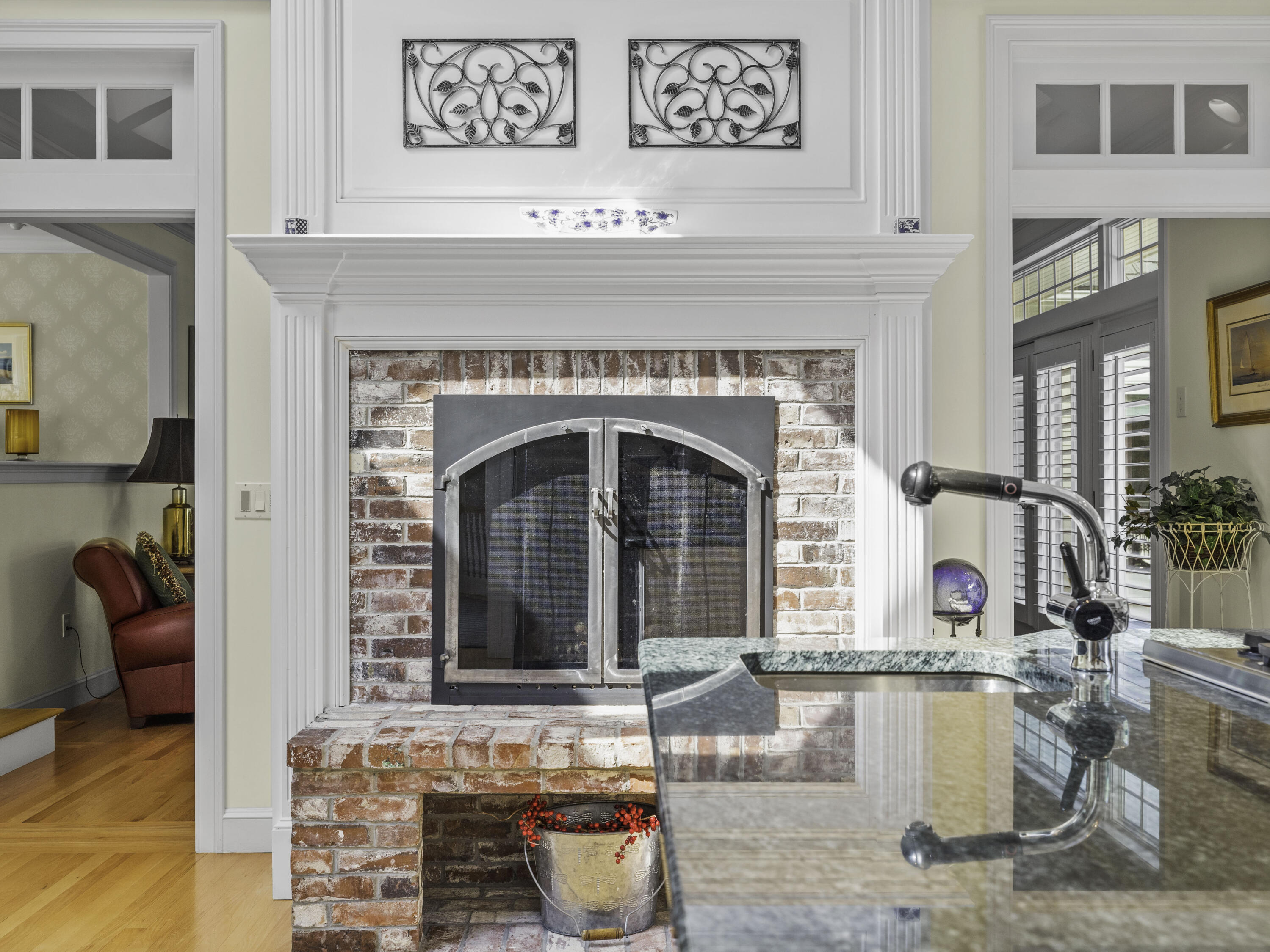 405 Baxter Neck Road Marstons Mills, MA 02648 - Photo 9 of 36 a living room with furniture and a fireplace